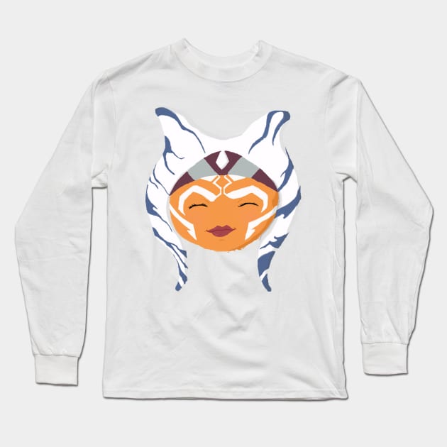 Chibi smiling Ahsoka Long Sleeve T-Shirt by Kochu